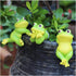 Ebrima Set of 3 Cute Animal Figurines Planter Pot Hanger Decorations, Resin Hanging Climbing Frog Sculpture Outdoor Statues Ornaments for Flower P...