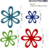 BYKITCHEN Felt Pan Separators, Set of 20 & 4 Different Sizes, Flower Glass Bowl Dish Separator Protectors for Stacking and Protecting Glassware, C...