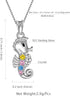 Mini Animal Earrings Necklace for Girls - 925 Sterling Silver Octopus Rabbit Whale Seahorse Cute Small Stud Earrings Tiny Animal Pendant Necklace ...