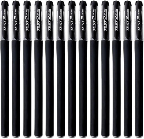 VILLCASE Black Gel Pens, 20pcs Fine Point Black Ink Pens Bulk, Stick Gel Ink Pens, Smooth Writing Pens 0.5mm Black Ballpoint Pens for School Offic...