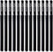 VILLCASE Black Gel Pens, 20pcs Fine Point Black Ink Pens Bulk, Stick Gel Ink Pens, Smooth Writing Pens 0.5mm Black Ballpoint Pens for School Offic...
