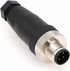 Eonvic M12 4 Pin Male Connector, 12mm A Code Industrial Circular Connector, Unshiled Field Assembly Wireable Sensor IP67 250V 4A AC/DC Straight 2p...
