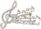 EVER FAITH Clear Austrian Crystal Elegant Musical Note Brooch...