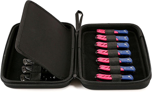 Pocket Knife Display Case Folding Knife Carrying Case with Handle Collection EVA Pocket knife Outdoor Mini Knife Organizer Storage Holder for Tact...