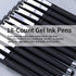 Black Gel Ink Rollerball Pens 1.0mm Gel Pens 2-in-1 stylus Pens 1.0mm Medium Point Pen for Office, Black gel ink(18 Pack-Black)...