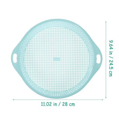 Rock Garden Sieve Soil Sifter: Round Gardening Soil Sieve Garden Sand Sieve Gardening Tool Accessories for Small Gravel Soil Sand...