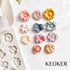 KEOKER Flower Polymer Clay Molds - 1 Pcs for Jewelry Making, Polymer Clay Molds for Earrings Decoration (Medium Flower)...