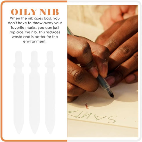 Paint Pen Nibs 20 Pcs Acrylic Paint Marker Nibs Replacement Pen Nibs Marker Pen Tips Refillable for Paint Markers 0.7mm Pen Nibs...