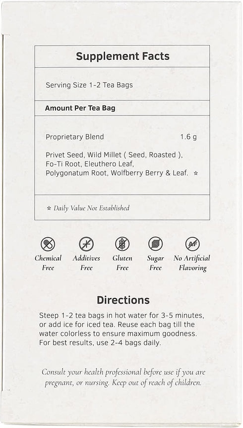 Health King Hair Regeneration Herb Tea, Teabags, 20 Count Box...
