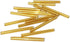 25mm 1" Czech Glass Seed Beads Tube Lined Bugle Beads Spacer Long Earrings Findings (Gold)...