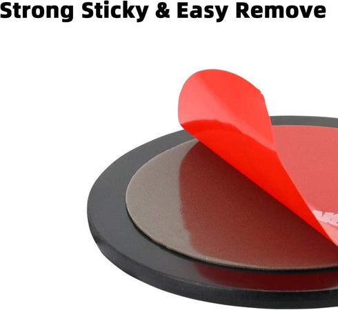 Dashboard Adhesive Mounting Disk - Circular Adhesive Sticky Suction Cup Base Adapter Plate for Car Dash Cam Garmin TomTom GPS Nav Smartphone Conso...