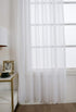 ZebraSmile 1 Panel Tab Top Voile Curtains Loop Sheer Curtains Transparent Window Drapes for Living Bedroom Divide Wedding Big Window Curtains Whit...