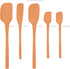 Tovolo 5-Piece Spatula Silicone Utensil Set (Apricot): Spatula, Spoonula, Jar Scraper, Mini Spatula, and Mini Spoonula...
