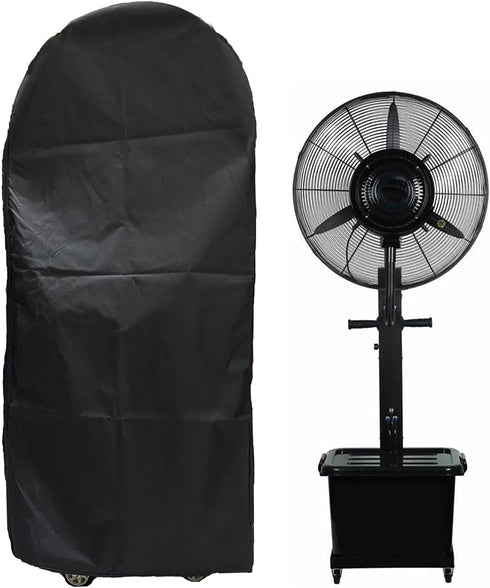 Fan Cover Misting Fan Cover Waterproof Spray Cooling Fan Cover Industrial Fan Dust Cover Outdoor Water Misting Fan Covers Patio Water Tank Fans Ca...