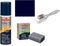 pedag Suede Cleaner and Textile Color Restorer, 3 pc Cleaning and Care Kit for Shoes and Boots, Made in Germany, Navy Blue...
