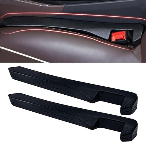 2PCS Car Seat Gap Filler, Universal Fit Car Seat Gap Plug Between Seat and Console, Car Accessories Interior Console Stop Cellphone, Wallet, Keys,...