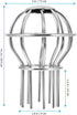 Hemobllo 2 pcs Grille downspout Cover Outdoor Gutter Guard Sink Filter Strainer roof Drainer roof Drain Dome Strainer Wire Drain Bath Drain Strain...