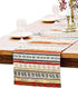 BOXAN Antique Southwestern Native Design Table Runner Cloth, Boho Cotton Geometric Striped Pattern Tribal Table Cover for Farmhouse Home Dinning L...