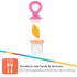 Nuby Nibbler Mesh First Soft Foods Feeder, 2pk, Pink & Purple...