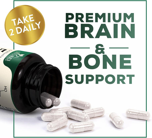 5 HTP Supplement Vegetarian Capsules 200mg 5HTP Plus Calcium for Brain Support - Extra Strength Griffonia Simplicifolia 5-HTP Formula - 5 Hydroxyt...