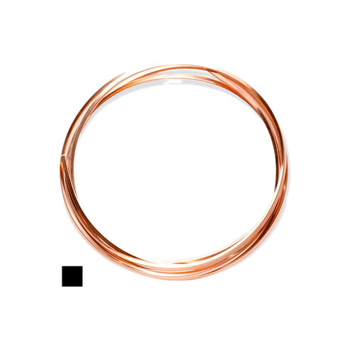 16 Gauge, 99.9% Pure Copper Wire (Square) Dead Soft CDA #110 Made in USA - 5FT by CRAFT WIRE...