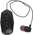 Jectse Retractable Headphones, Collar Clip Earpiece HiFi Stereo Business Headphones with Power Display, Single Headphone for Office Trucker Driver...
