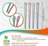 Reusable Long Silicone Cooking Chopsticks with Spoon 12 Inches Dishwasher Safe BPA-free Non-Slip Pastel Color Kitchen utensils Made in Korea (Past...