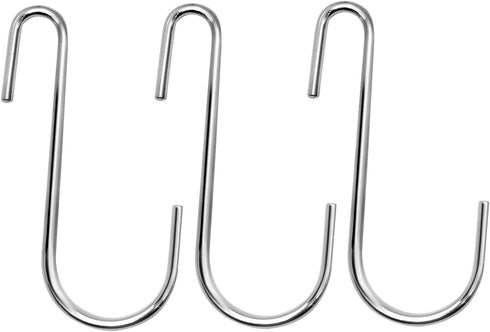 18 Pack 4 inch Heavy Duty S Hooks Pan Pot Holder Rack Hooks Hanging Hangers S Shaped Hooks for Kitchenware Pots Utensils Clothes Bags Towels Plant...