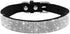 Rhinestone Dog Collar, Cute Dazzling Sparkling Soft Suede Leather Adjustable Pet Dog Cat Collar Crystal Diamond for Puppy Small Medium Large Dogs ...