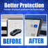 2Pcs Silicone Protector Frames of Screen and Rear View Mirror for Tesla Model 3 2024 Highland.(Black)...