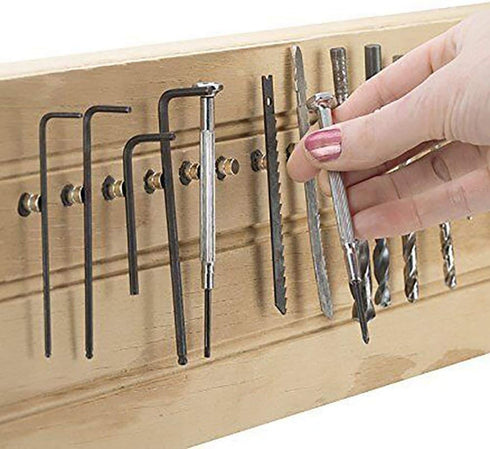 DIYMAG 200PCS Refrigerator Magnets Premium Brushed Nickel Fridge, Office Magnets, Silver, 6X3 mm...