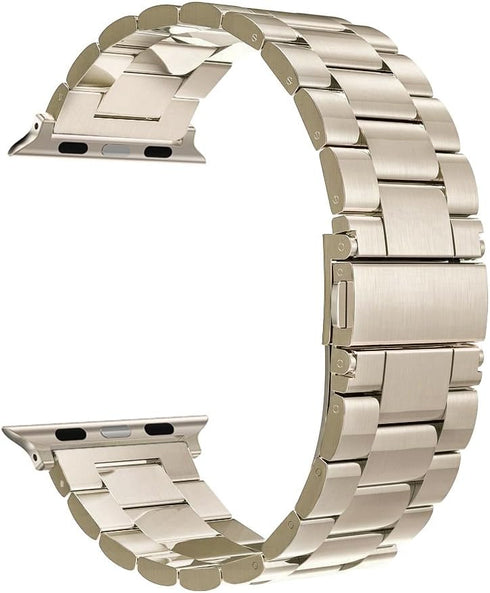 Simpeak Business Band Compatible with Apple Watch Series 10(42mm) Series 9 8 7 (41mm) 6 SE 5 4 (40mm) 3 2 1 (38mm), Women Men Stainless Steel Band...