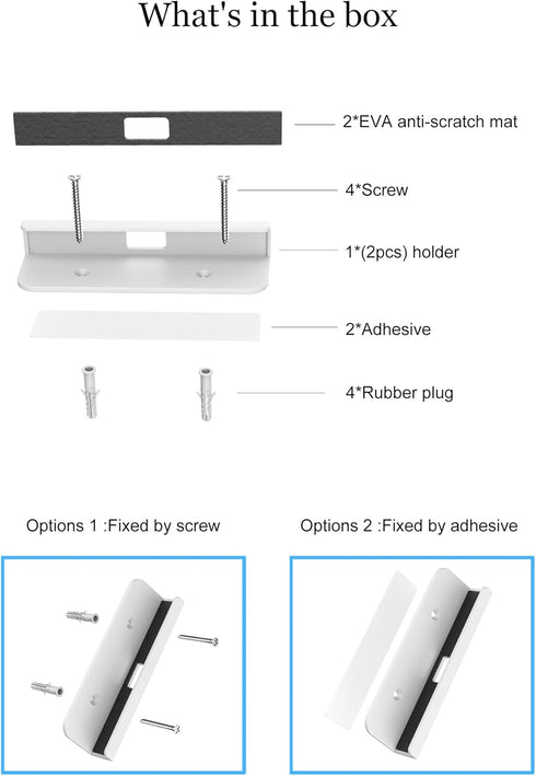 Tablet Wall Mount for ipad Mini/ipad pro/ipad air Wall Mount Tablet Holder for Samsung/Kindle/E-Reader Wall Phone Holder for iPhone Fixed by Adhes...