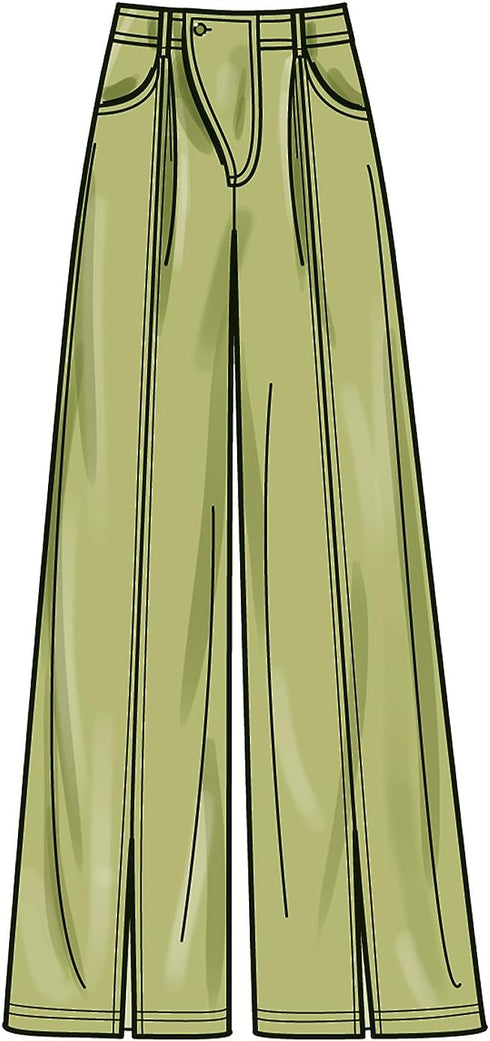 Simplicity Easy Misses' Pants in Two Lengths Sewing Pattern Kit, Design Code S9823, Sizes 16-18-20-22-24, Multicolor...