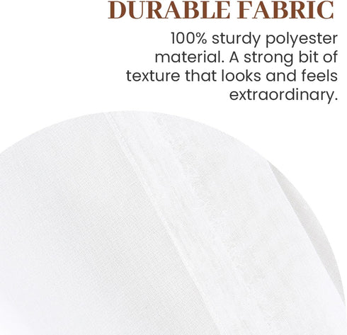Dreaming Casa Solid Sheer Curtains White Rod Pocket Voile Draperies 84 Inches Long for Living Room 52" W x 84" L 2 Panels...