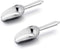 E-far Mini Ice Scoop Set of 2, 3 Ounce Stainless Steel Scoops for Ice Cube/Candy/Flour/Sugar, Metal Utility Scoops for Canisters, Baking, Kitchen ...