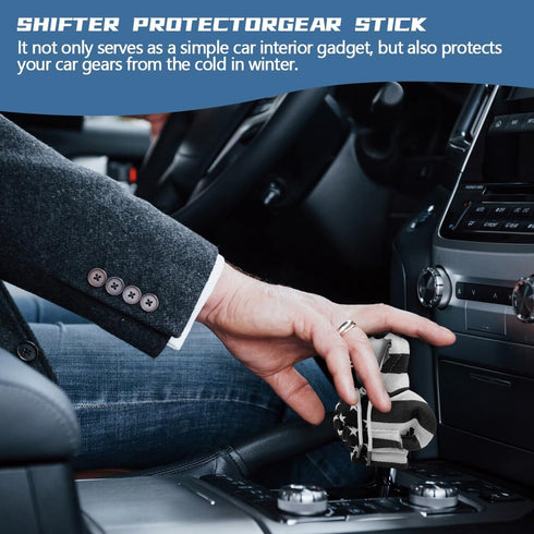Car Shift Gear Cover, US Flag Car Gear Shift Hoodie for Shifter Knob, Fashionable Sweater Hoodie Auto Gear Shift Knob Protector, Universal Car Int...