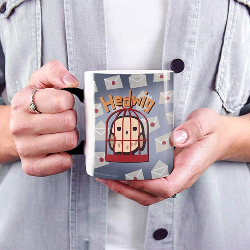 Morphing Mugs Harry Potter (Hedwig the Owl Chibi) Heat Reveal Ceramic Coffee Mug - 11 Ounces...