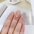 Love Heart Link Chain Ring for Women Girls 925 Sterling Silver Gold Plated Pink Green Diamond CZ Crystal Heart Finger Band Promise Engagement Ring...