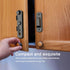 2PCS Barn Door Lock, 180 Degree Flip Sliding Barn Door Latches, Gate Latch for Barn Door, Sliding Door, Pet Door, Garage, Bathroom, Window, Outdoo...
