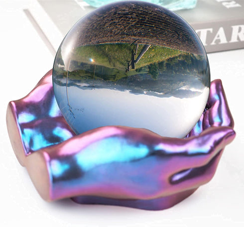 Actvty Hand Mold for Resin, Hand Shape Tray Silicone Mold for Epoxy Casting, DIY Jewelry Storage Dish, Candle Holder, Succulent Pot, Home Decor Cr...