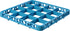 Carlisle FoodService Products RE1614 OptiClean 16 Compartment Divided Glass Rack Extender, 1.78", Blue...