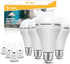 Rechargeable Light Bulbs, Back Up Battery Light Bulbs, 15W 80W Equivalent 6000K 1200mAh Battery Operated Light Bulb for Power Outage Hurricane, Em...