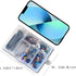 Mini 6 Grids 4-PACK Plastic Organizer Box Storage Container for Small Jewelry Fishing Tackles Earring Nail Rhinestones Beads Art DIY Crafts Organi...