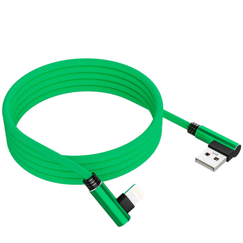 iPhone Lightning Charger, 1 Pack 10 Ft Green Apple MFi Certified Cable Nylon Braided Cable Fast Charging Cord Compatible with iPhone 14 13 12 11 P...