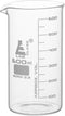 EISCO Beaker, 600ml - Tall Form with Spout - White, 50ml Graduations - Borosilicate 3.3 Glass...