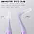 Portable Box Interdental Brush, Soft Dental Brush of Teeth Cleaning Tools for Effective Plaque Removal, L-Type+I-Type Head Interdental Brushes Bet...