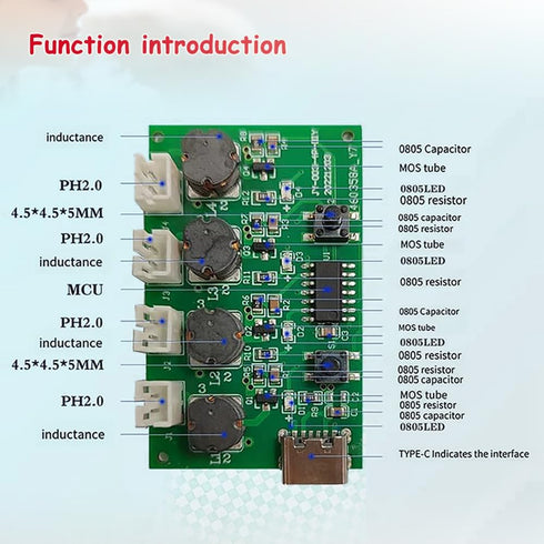 1Pcs DIY Four-Spray Humidifier Module Kit Versatile Mist Maker with Humidifier Control Board & Atomizer Driver Board DC 5V 2.5-3W...