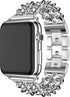 Compatible Apple Watch Band for Woman Man 45mm 49mm 42mm 44mm, Stainless Steel Cowboy Style for iWatch Series 10 9 8 7 6 5 4 3 2 se (Silver)...