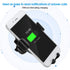 Car Mount Charger, 10W 360 Degrees Rotation Fast Charging Car Charger Bracket Mobile Phone Charger Silver for S10, S10, Note 10, 10, Mate 30, Mate...